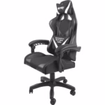 Scaun gaming, Fury, Poliester/Piele ecologica, Negru