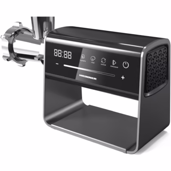 Masina de tocat Heinner ExquisiteForce HMG-DIS2500, 2500W, control touch, angrenaj planetar 6 roti, accesoriu rosii, Kibbe si carnati, capacitate tocare 2.5kg/min, viteza variabila, cutit si site din inox, functie reverse, inox