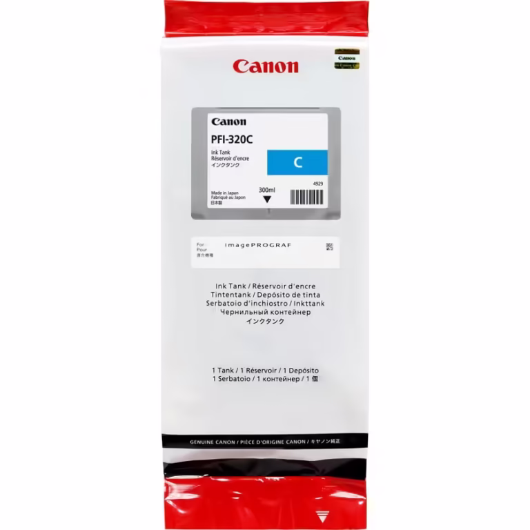 Cartus cerneala Canon PFI-320 Cyan 300ml pentru TM-200, TM-300