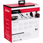 Casti gaming HyperX Cloud Alpha, drivere 50mm Dual Chamber, microfon detasabil cu noise cancelling, certificat Discord/TeamSpeak, spuma cu memorie, multiplatforma, negru/rosu