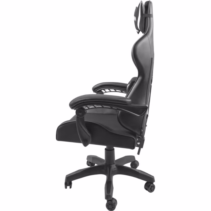 Scaun gaming, Fury, Poliester/Piele ecologica, Negru