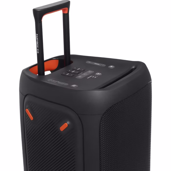 Sistem audio portabil JBL Partybox 310, Bluetooth, USB, IPX4, Pro Sound, Sound effects, Karaoke, 18H, Negru