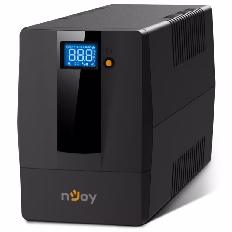 UPS nJoy Horus Plus 600, 600VA/360W, LCD cu ecran tactil, Management, Repornire Automata, Reglaj Automat al Tensiunii