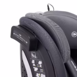 Scaun auto pentru copii U-Grow Goldfix Plus, I-Size, R129, cu isofix, 76-150 cm, boxa bluetooth, gri