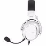Casti gaming cu fir Hator Hypergang 3, material membrana compozit, frecventa raspuns 10Hz-44kHz, impendanta 32Ω, putere maxima 30mW, microfon detasabil unidirectional, alb