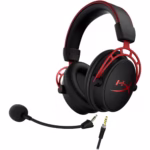 Casti gaming HyperX Cloud Alpha, drivere 50mm Dual Chamber, microfon detasabil cu noise cancelling, certificat Discord/TeamSpeak, spuma cu memorie, multiplatforma, negru/rosu