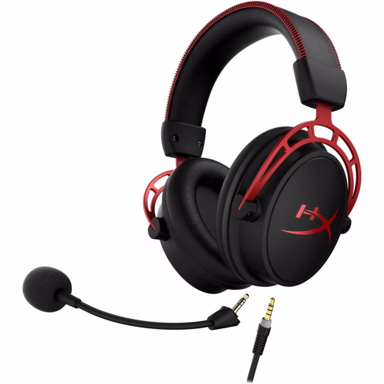 Casti gaming HyperX Cloud Alpha, drivere 50mm Dual Chamber, microfon detasabil cu noise cancelling, certificat Discord/TeamSpeak, spuma cu memorie, multiplatforma, negru/rosu