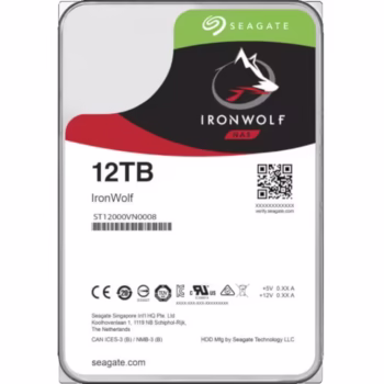 Seagate IronWolf NAS 12TB, 7200rpm, 256MB cache, SATA-III