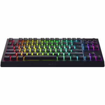 Tastatura gaming wireless Razer Blackwidow V4 TKL HyperSpeed, iluminare Razer Chroma RGB, negru