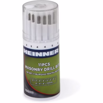Set 11 burghie pentru beton Heinner VBB011, 3-10 mm dimensiune burghie
