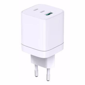 Încărcător Serioux USB-C 2+USB-A 65W, protecție supratensiune, dimensiuni 83x40x40mm