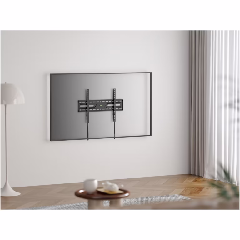 Suport TV de perete Serioux 37X86F, fix, 37″-86″ (93cm-218cm), Negru