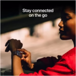 Apple Watch 11 GPS, Carcasa Jet Black Aluminium 42mm, Black Sport Band – S/M