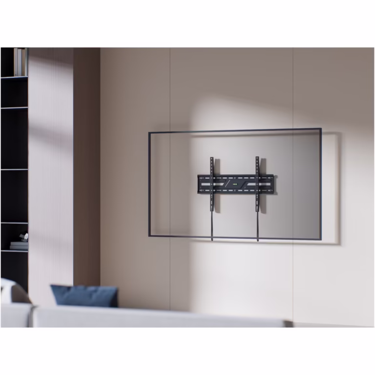 Suport TV de perete Serioux 37X86F, fix, 37″-86″ (93cm-218cm), Negru