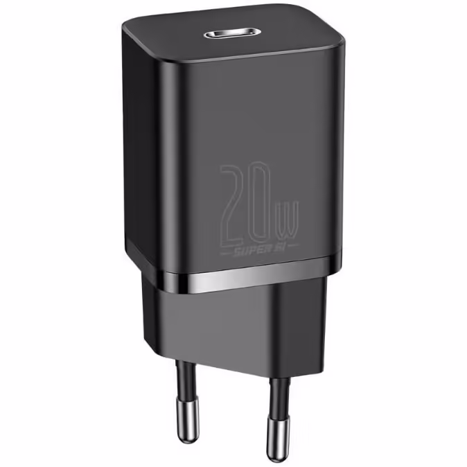 Incarcator Retea Baseus Super Si Quick Charger Type-C Black (20W) Incarcator Retea Baseus Super Si Quick Charger Type-C Black (20W)