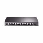 Switch management TP-LINK TL-SG1210MP, 9x1000Mbps (8xPOE+) + 1xSFP combo Gigabit, negru