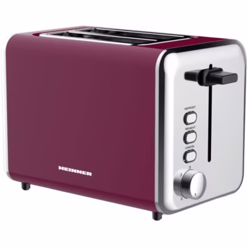 Prajitor de paine Heinner Charm TP-1000BG, 850W, 7 Setari rumenire, Burgundy