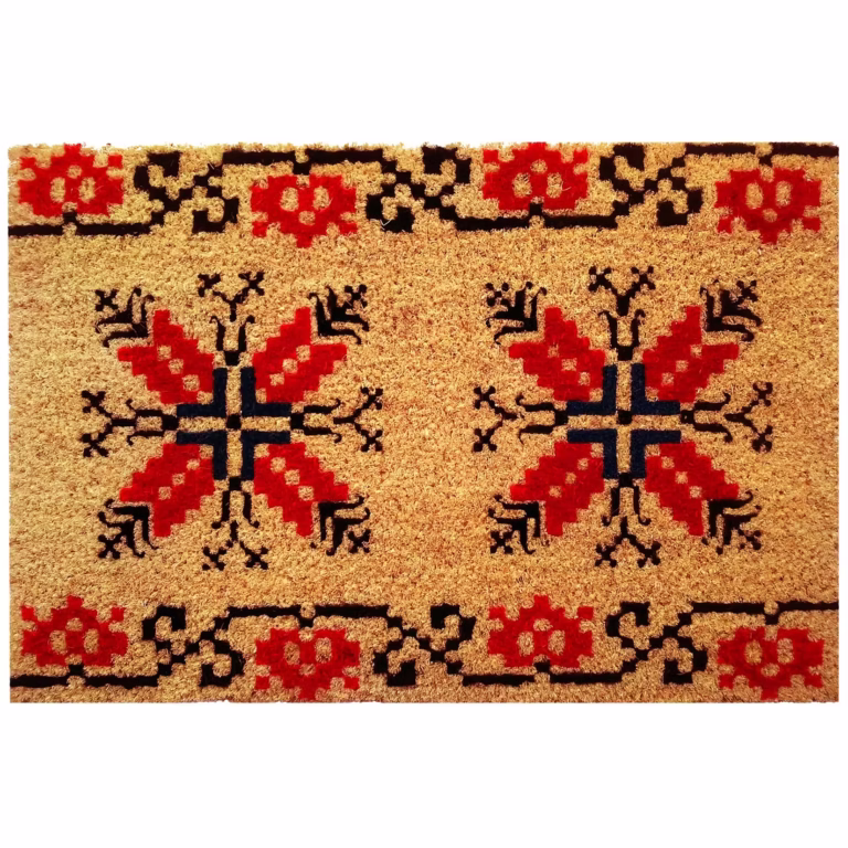Covoras intrare 40 x 60 cm, model traditional din Dobrogea