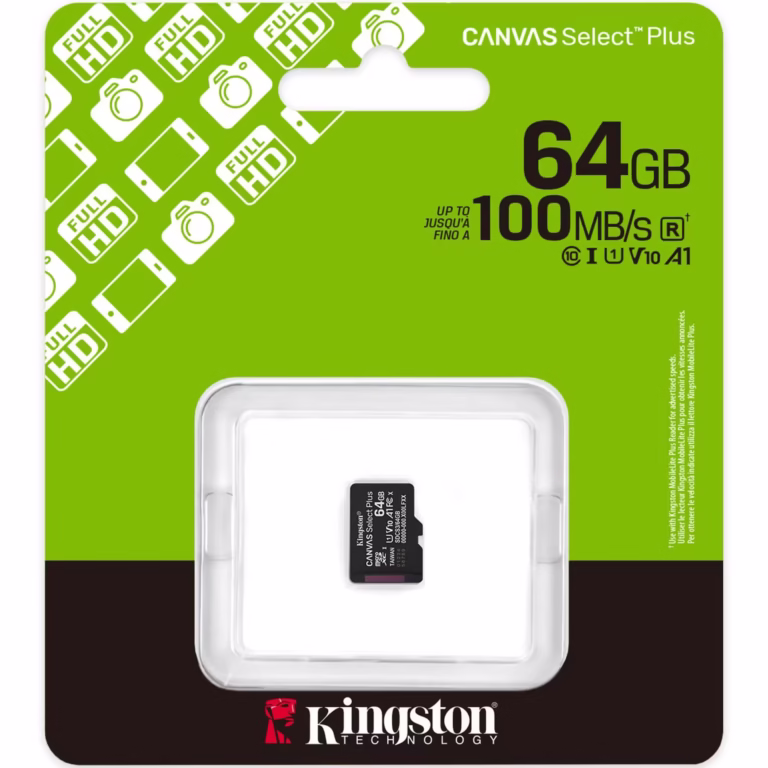 Card de Memorie MicroSDXC Kingston, 64GB, Select Plus, Clasa 10 UHS-I