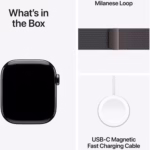 Apple Watch 11 GPS + Cellular, Carcasa Slate Titanium 42mm, Slate Milanese Loop