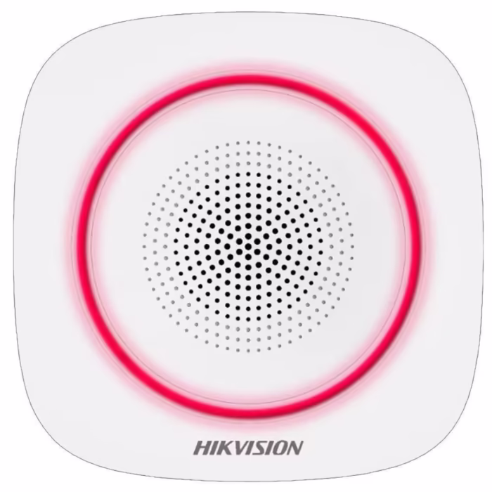 Sirena interior wireless AX PRO Hikvision DS-PS1-I-WE(Red Indicator); 868MHz two-way