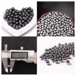 Set 300 bile metalice pentru airsoft si prastie 7 mm, argintiu