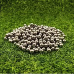 Set 300 bile metalice pentru airsoft si prastie 7 mm, argintiu