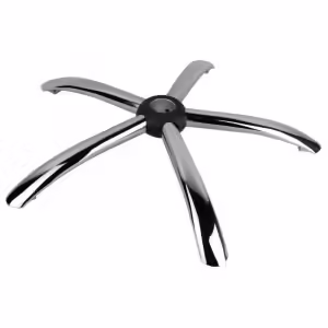 Set baza pentru scaun directorial, 60 cm si cilindru piston, gaz, pentru scaune birou, argintiu, 35 cm