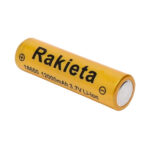Set 3 baterii reincarcabile (acumulatori) Li-ion, 12000 mAh, 3.7 V, Rakieta GH 18650 galben