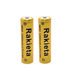 Set 3 baterii reincarcabile (acumulatori) Li-ion, 12000 mAh, 3.7 V, Rakieta GH 18650 galben