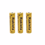 Set 3 baterii reincarcabile (acumulatori) Li-ion, 12000 mAh, 3.7 V, Rakieta GH 18650 galben