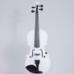 Vioara clasica din lemn, marime 4/4, alba, toc inclus + arcus 1/2 extra