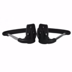Set doua brate, manere, scaun directorial, design clasic, metal, negre