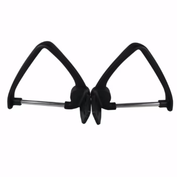 Set doua brate, manere, scaun directorial, design clasic, metal, negre