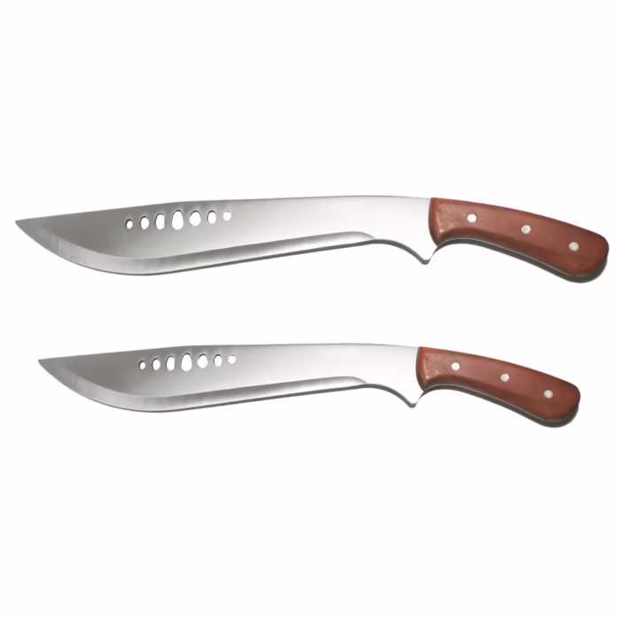 Set doua macete de vanatoare DEPOX®, Age of Safari, otel inoxidabil, maro