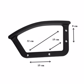 Set doua manere scaun birou standard, negru, 32 cm