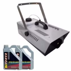 Set mașină de fum profesionala si lichid 9 l, telecomanda, 2000 KV