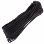 Sfoara paracord DEPOX®, Adventure Survival, 30 metri, negru, 200 g