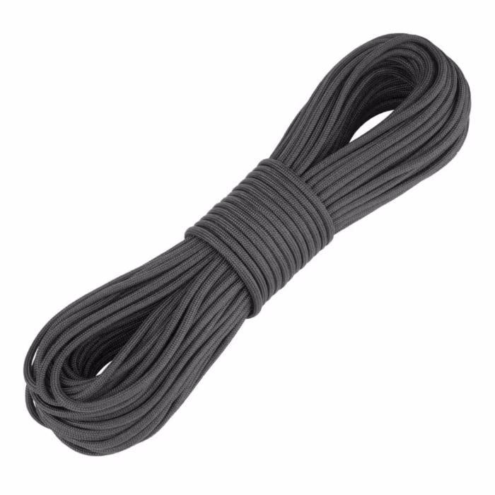 Sfoara paracord DEPOX®, Adventure Survival, 30 metri, negru, 200 g