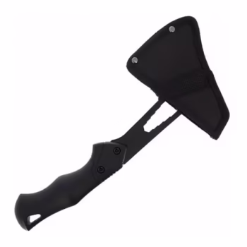 Topor multifunctional, DEPOX®, negru, 30 cm, teaca inclusa